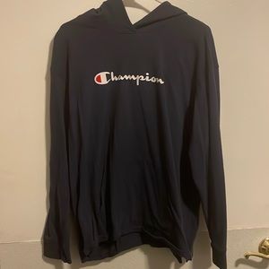 Champion navy blue long sleeve hoodie PRICE DROPPED!!